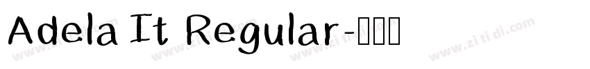Adela It Regular字体转换